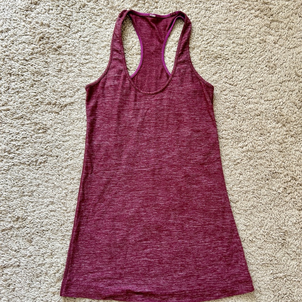 Lululemon Women's Racerback Maroon Top